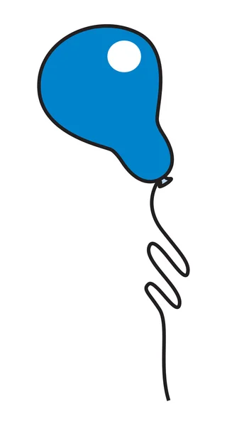 Vektör mavi balon — Stok Vektör