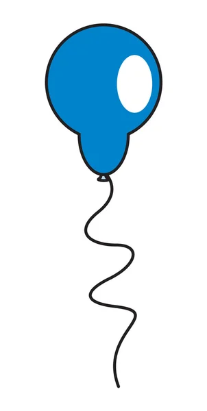 Conception de ballon bleu — Image vectorielle