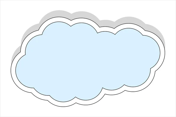 Nube Banner Vector — Archivo Imágenes Vectoriales