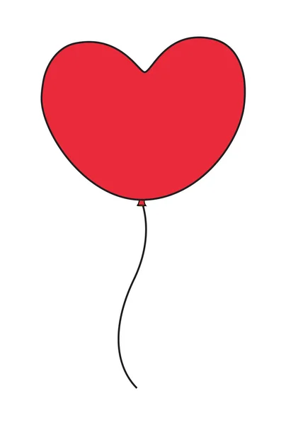 Hjerteballon – Stock-vektor