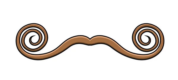 Spiral mustascher — Stock vektor