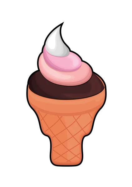 Softy Ice Cream — Stock Vector