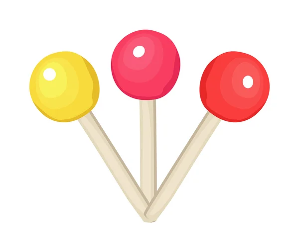 Tre Lollipop — Stock vektor