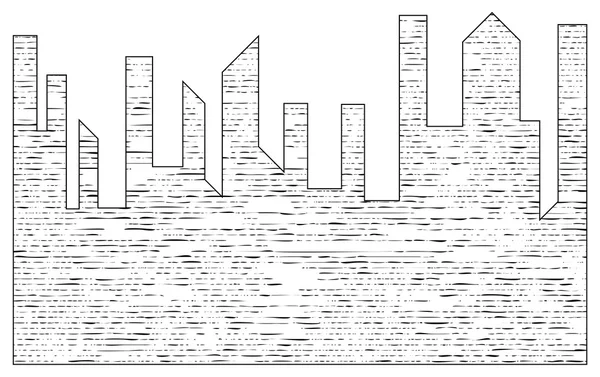 Arranha-céu retrô — Vetor de Stock