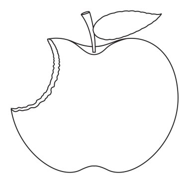 Yenmiş elma çizim