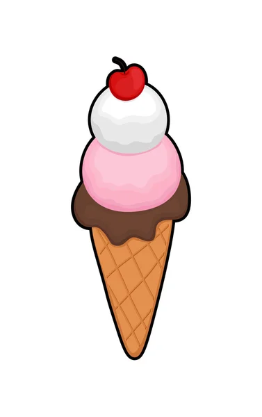 Vecteur de crème glacée molle — Image vectorielle