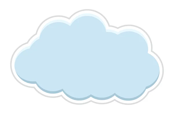 Sticker Vecteur Cloud — Image vectorielle