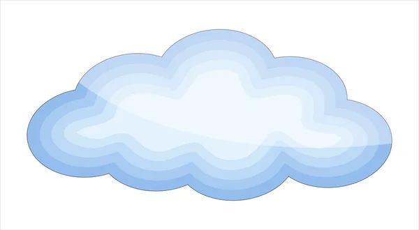 Glanzende Cloud Vector — Stockvector