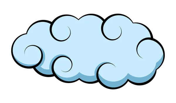 Pluizige wolk Vector — Stockvector