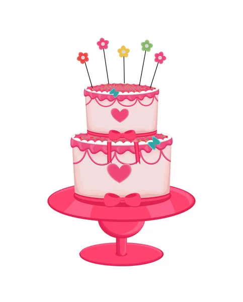 Birthday Cake — Stock Vector