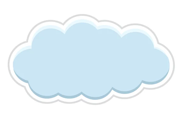 Chmura naklejka Banner — Wektor stockowy