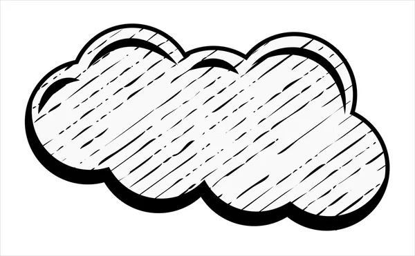 Retro chmura — Wektor stockowy