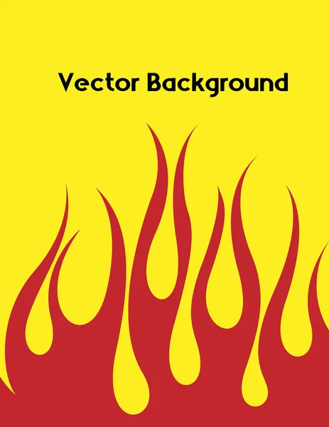 Retro Fire Background — Stock Vector