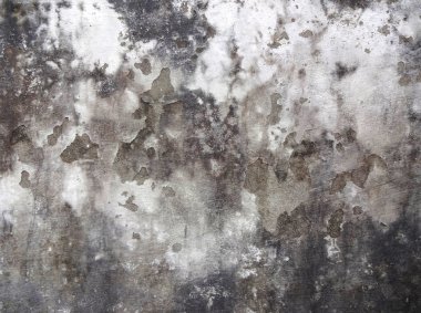 Karanlık yanmış beton duvar