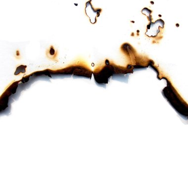 yanmış kenarlı kağıt