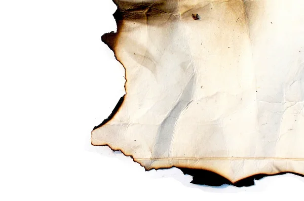 Verbrannte Papierkante — Stockfoto