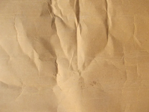 Creased Brown Paper Texture — Stock Photo, Image