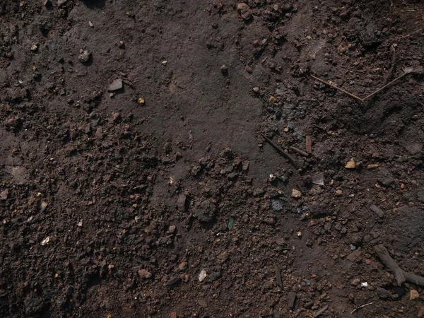 Tekstura gleby ciemny — Zdjęcie stockowe