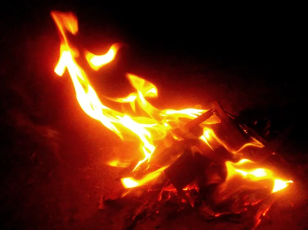 Fire Closeup Background — Stock Photo, Image