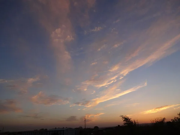 Cielo de paisaje nocturno — Foto de Stock