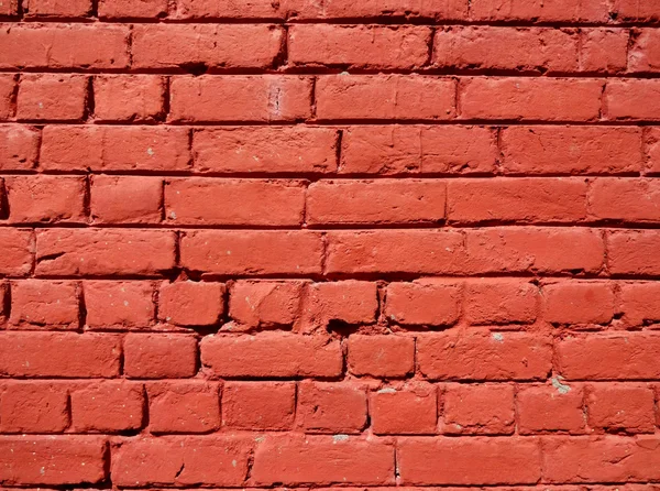 Pared de ladrillos grunge rojo — Foto de Stock