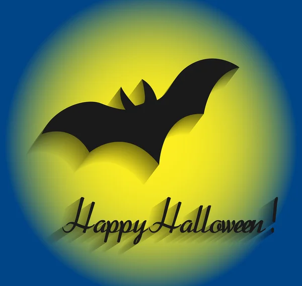 Forma de morcego de Halloween — Vetor de Stock