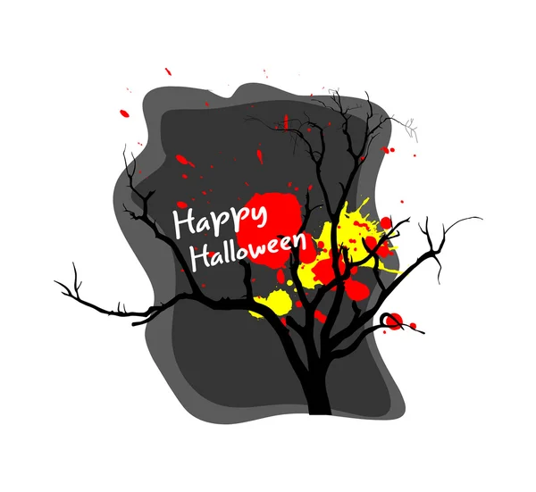 Halloween dode boom — Stockvector