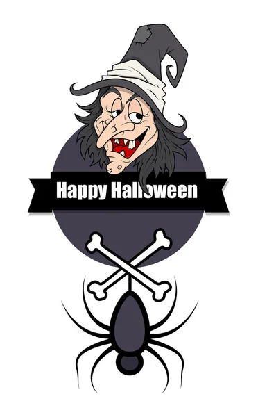 Plantilla de felicitación Halloween — Vector de stock