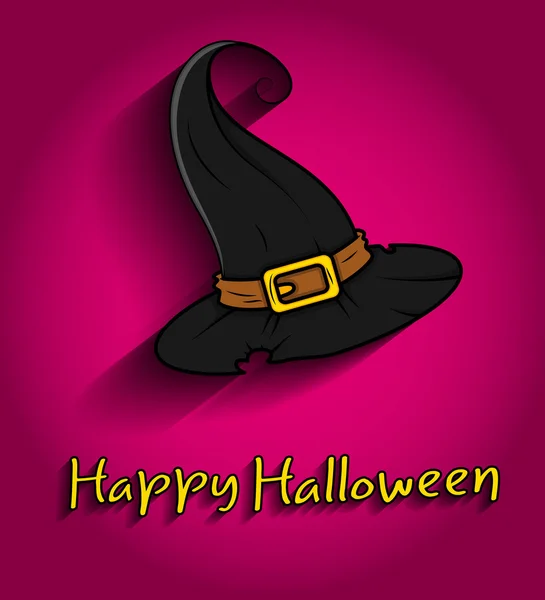 Sombrero de bruja de Halloween — Vector de stock