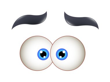 Korku çizgi film gözleri