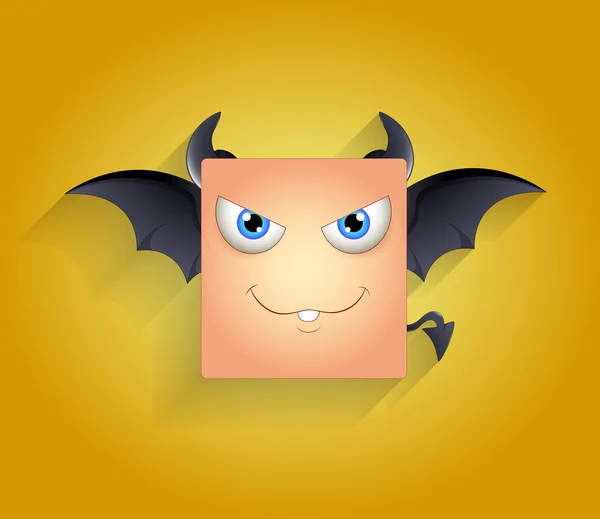 Diablo sonriente — Vector de stock