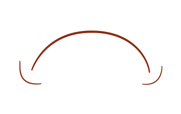 Trauriger Mundausdruck — Stockvektor