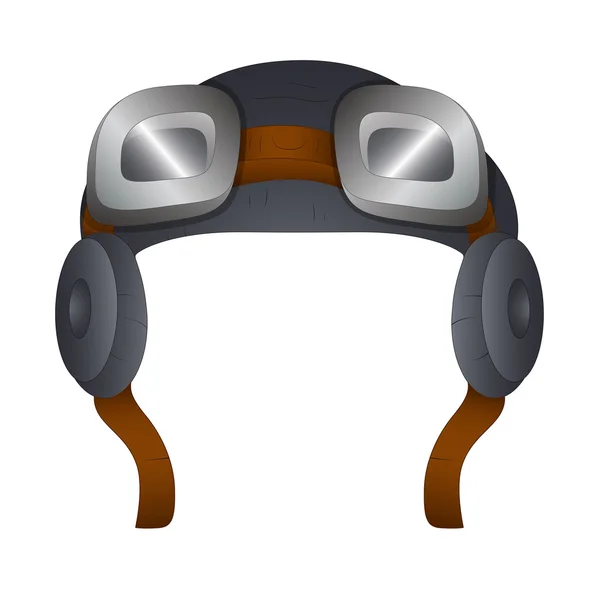 Pilot Helmet Vector — Stock Vector