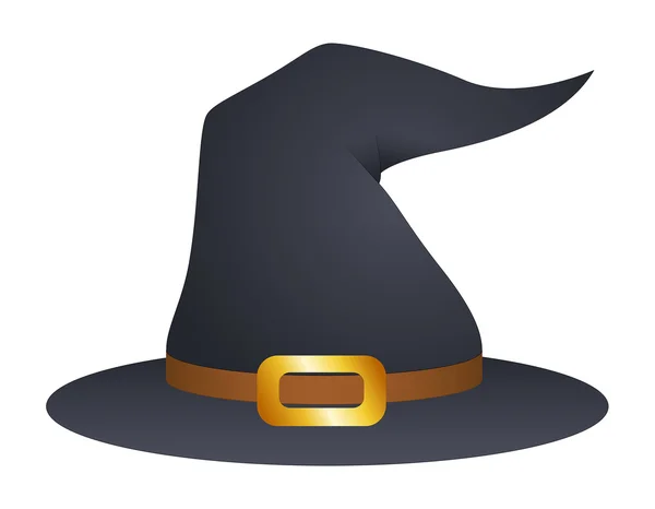 Sombrero de bruja de Halloween — Vector de stock