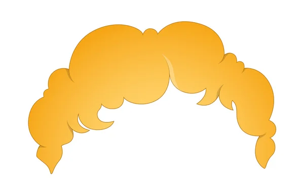 黄色的发型 — 图库矢量图片