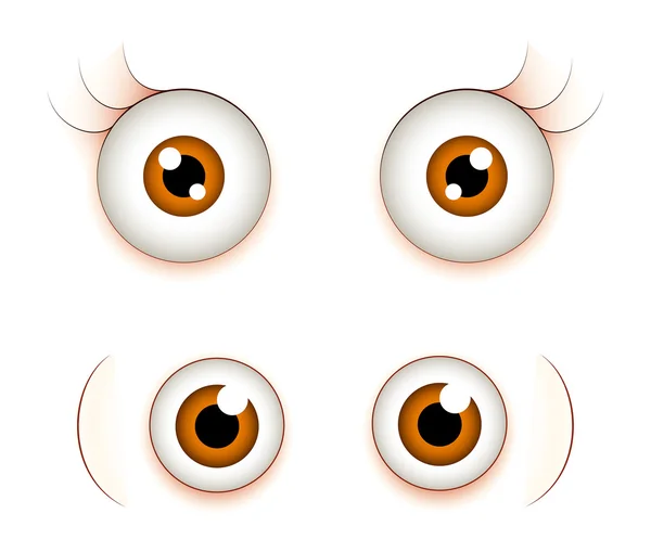Shocked Eyes Expression — Stock Vector