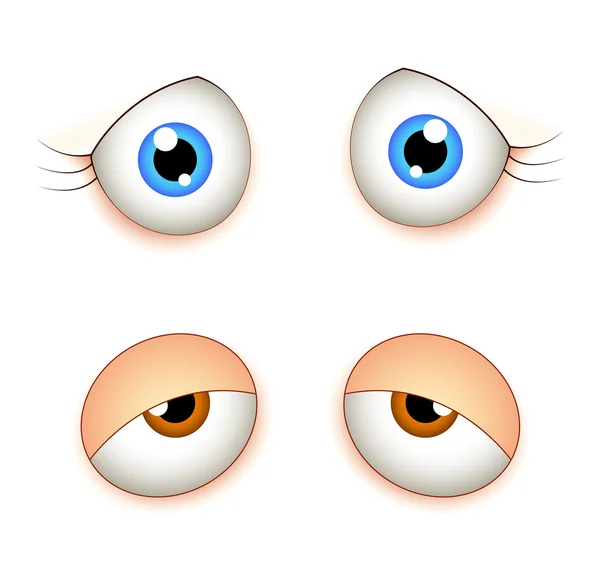 Ojos femeninos — Vector de stock