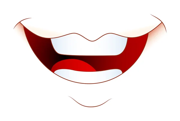 Laughing Mouth Expression — Stock Vector