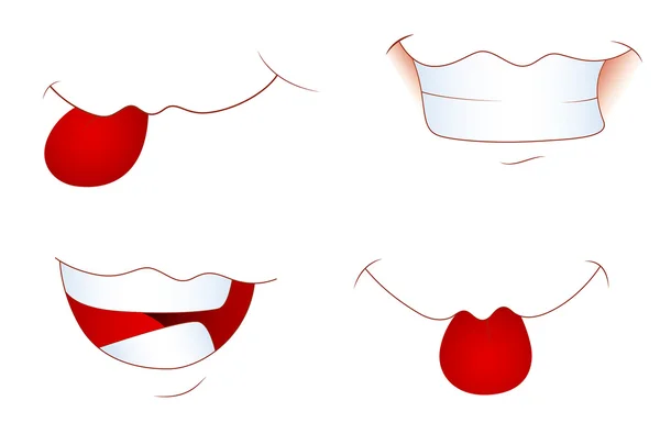 Riendo y burlándose de la expresión de la cara — Vector de stock