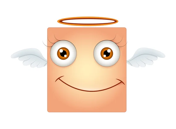 Happy Angel Smiley — Stock Vector