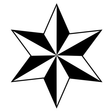 Retro yıldız tasarım