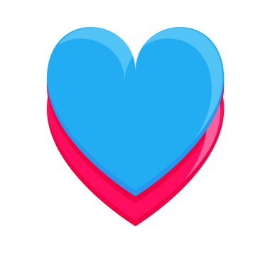 Renkli kalpli çerçeve