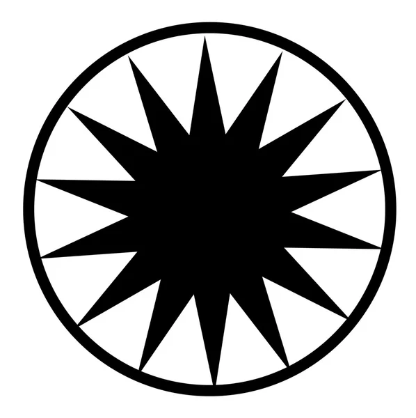 Élément étoile rétro — Image vectorielle