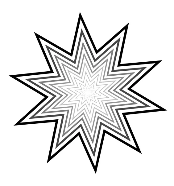 Desenho abstrato estrela — Vetor de Stock