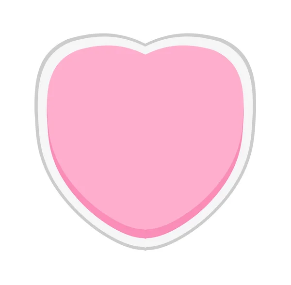 Vintage rosa hjärta — Stock vektor