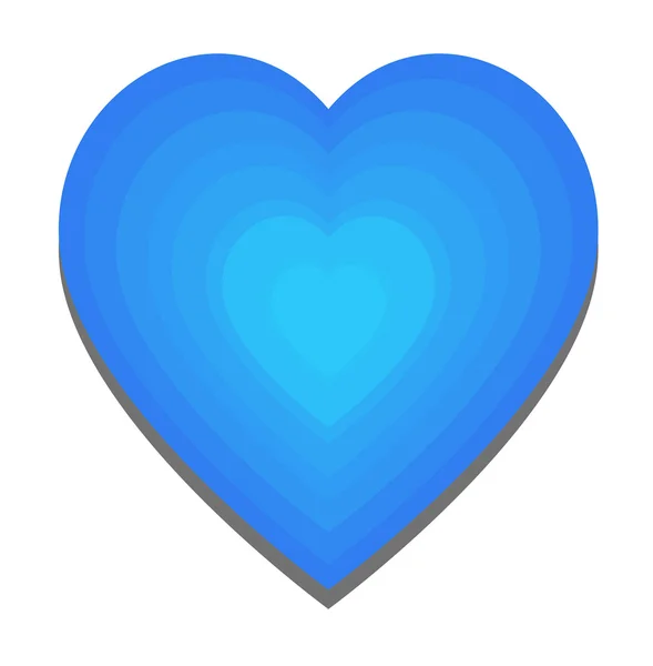 Blue Heart — Stock Vector