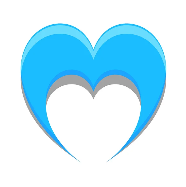 Синій vintage серця — стоковий вектор