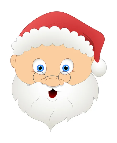 Old Santa Face — Stock Vector