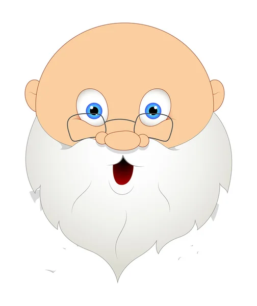 Sorprendido divertido Santa — Vector de stock