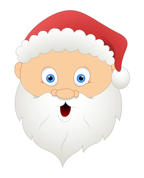 Chocado Santa Face — Vetor de Stock